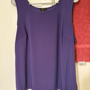 IMAN Purple Sleeveless Women's Top